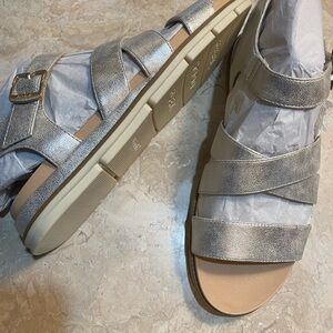 Dr. Scholl's Silver Sandals